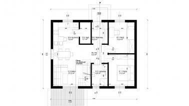 ERDOL 2 - Version Rechts (Wohnzimmer auf der rechten Seite) - Grundriss Erdgeschoss