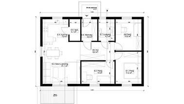 ERDOL 3 - Version Rechts (Wohnzimmer auf der rechten Seite) - Grundriss Erdgeschoss