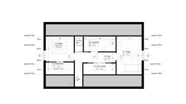 ERDOL 3 - Version Rechts (Wohnzimmer auf der rechten Seite) - Dachgeschossausbau - Beispielvorschlag